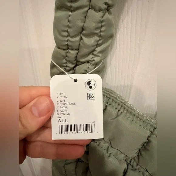 Free People Baby Carryall Bag in Stone Sage - Picture 2 of 4